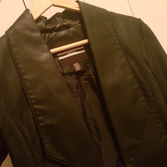 Dynamite black faux leather jacket size XS - Picture 3 of 4